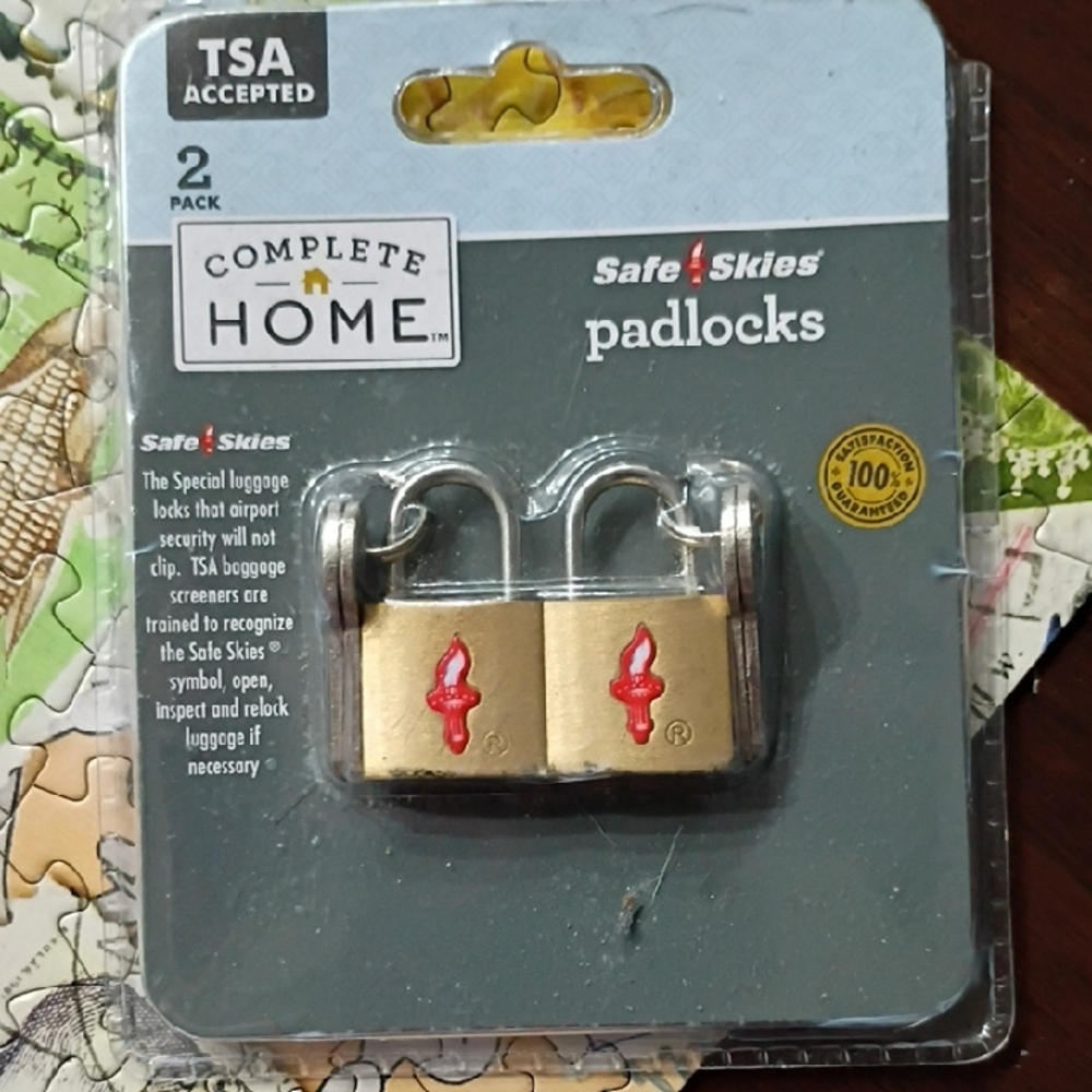 Gold Padlocks - 2 Pack